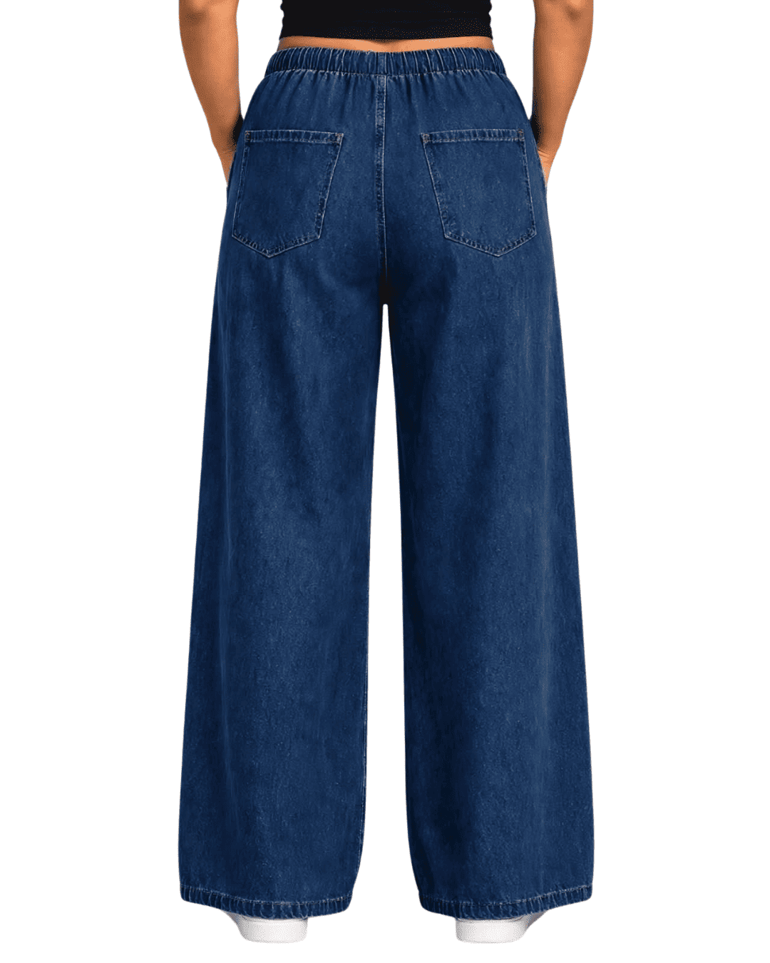 Women Wide Leg Loose Denim Jeans | ZEEBA