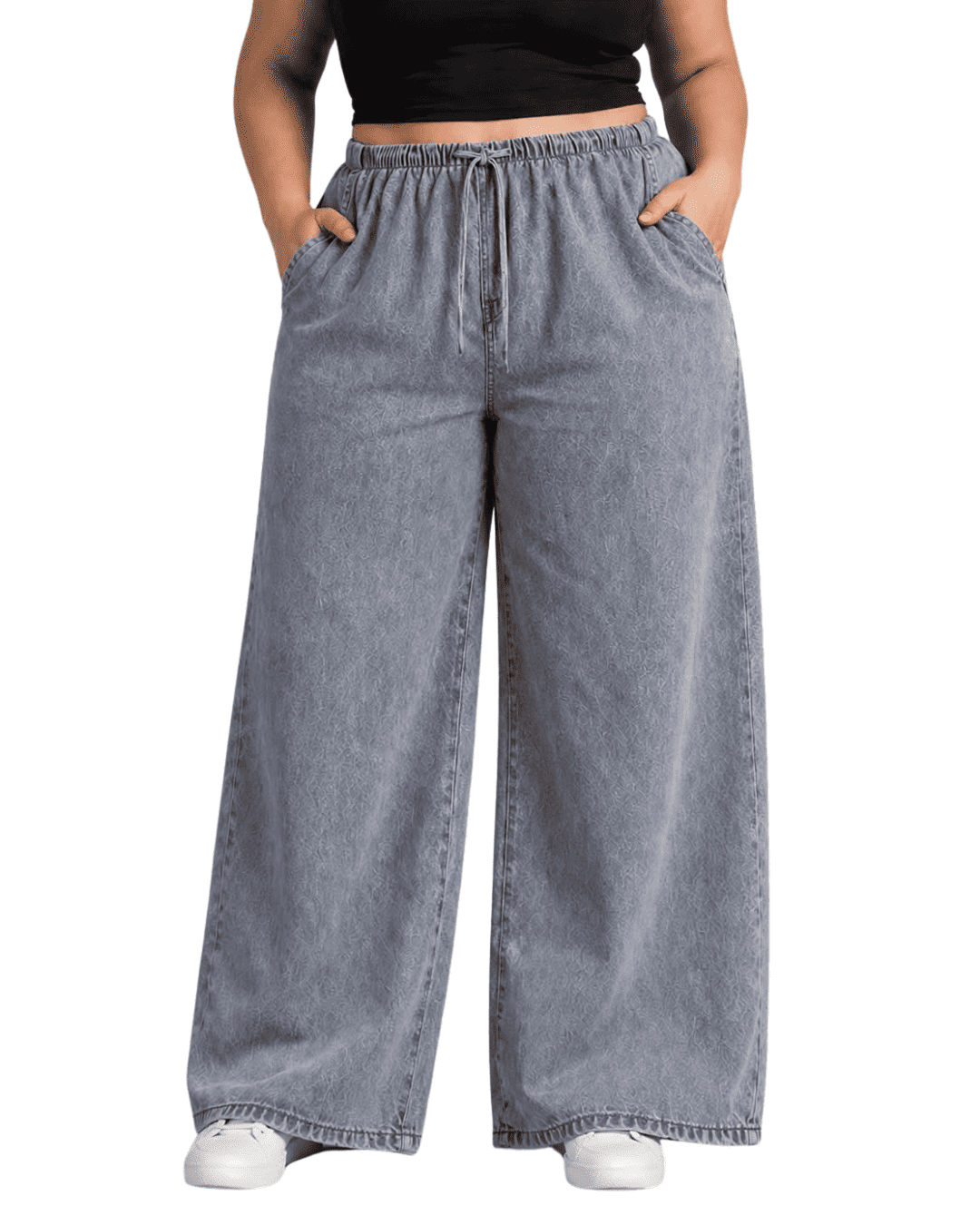 Women Wide Leg Loose Denim Jeans | GRETA