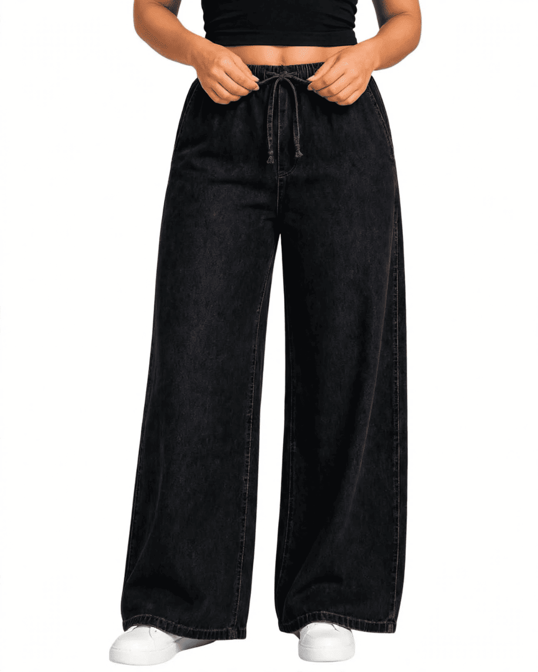 Women Wide Leg Loose Denim Jeans | BEETA