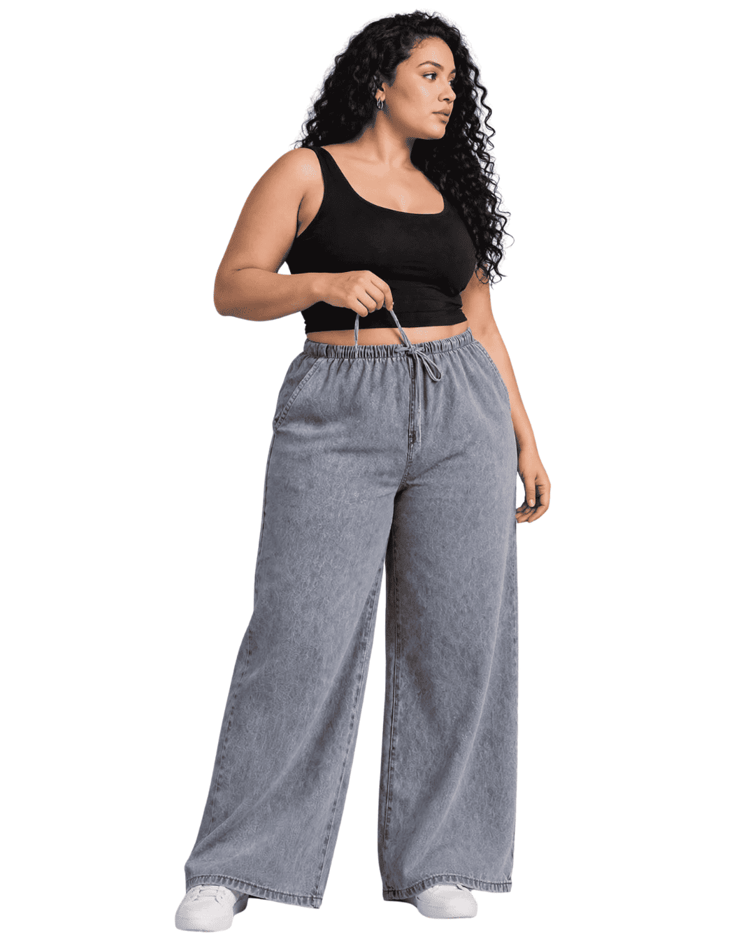 Women Wide Leg Loose Denim Jeans | GRETA