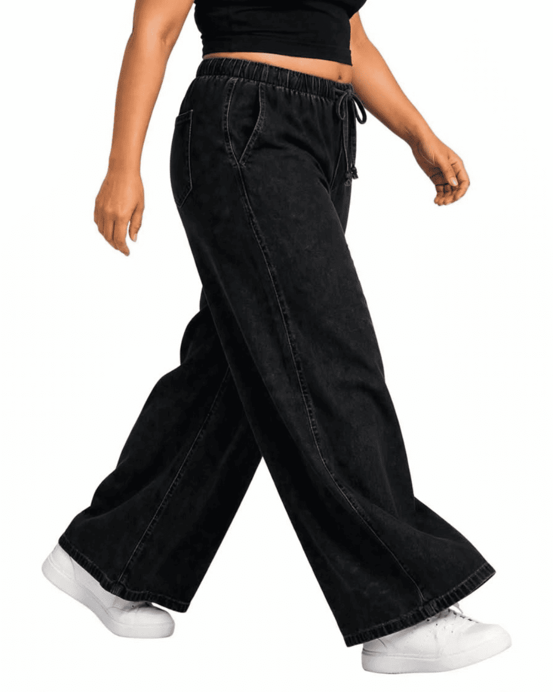 Women Wide Leg Loose Denim Jeans | BEETA