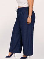 Women Dark Blue Solid  Palazzo Pants | ZENIT