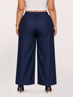 Women Dark Blue Solid  Palazzo Pants | ZENIT