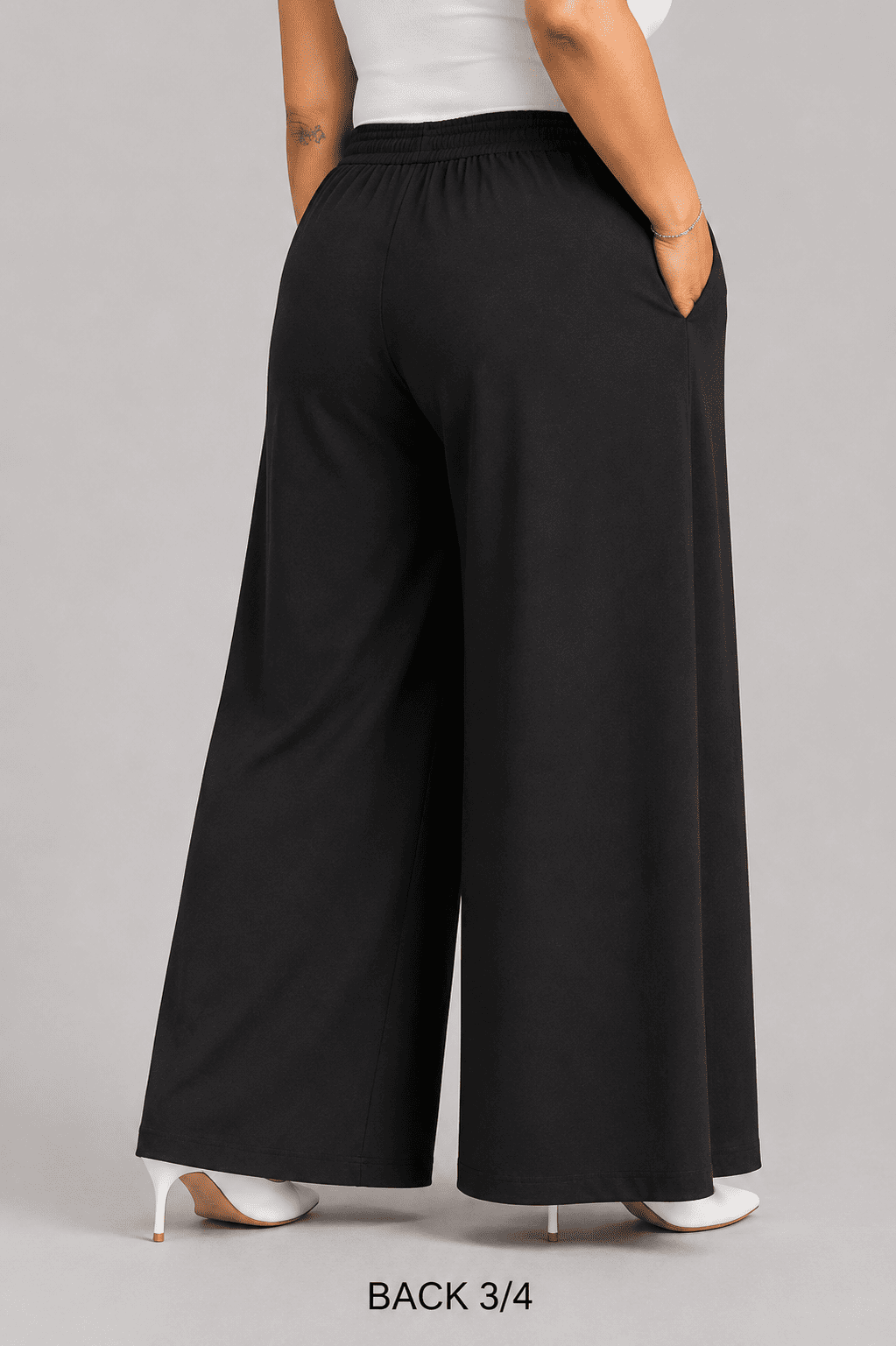 Women Solid Wide Leg Palazzo Pants