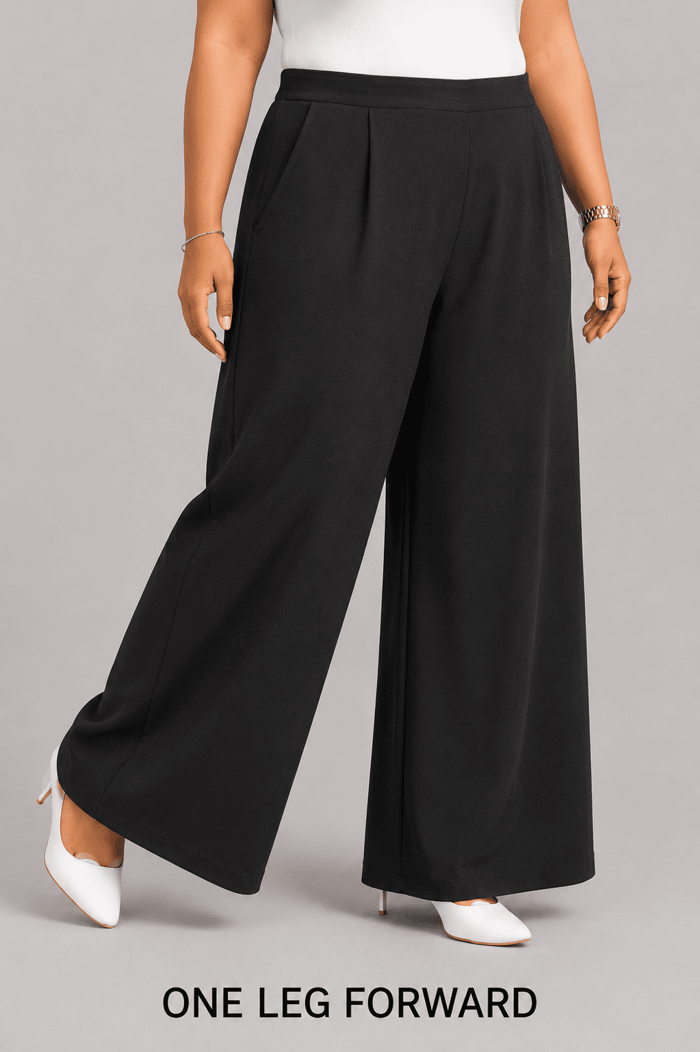 Women Solid Wide Leg Palazzo Pants