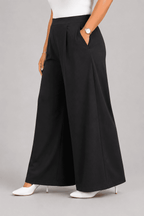 Women Solid Wide Leg Palazzo