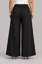 Women Solid Wide Leg Palazzo