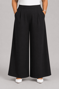 Women Solid Wide Leg Palazzo