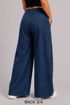 Women Wide Leg Loose Denim Jeans
