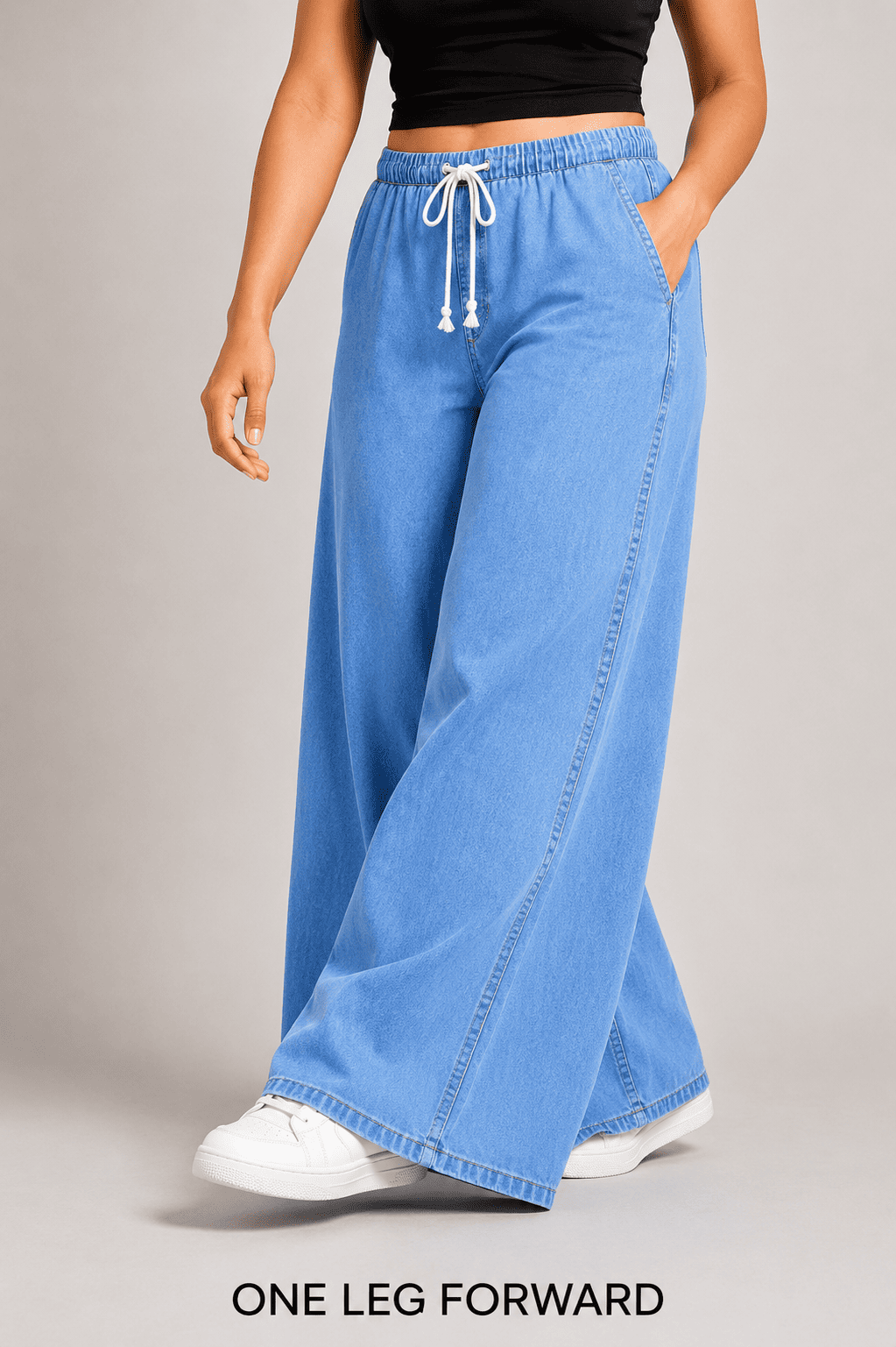 Women Wide Leg  Loose Denim Jeans
