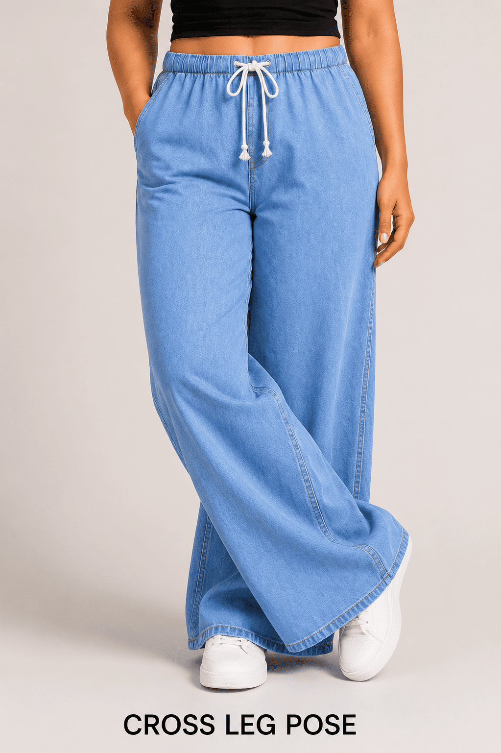 Women Wide Leg  Loose Denim Jeans