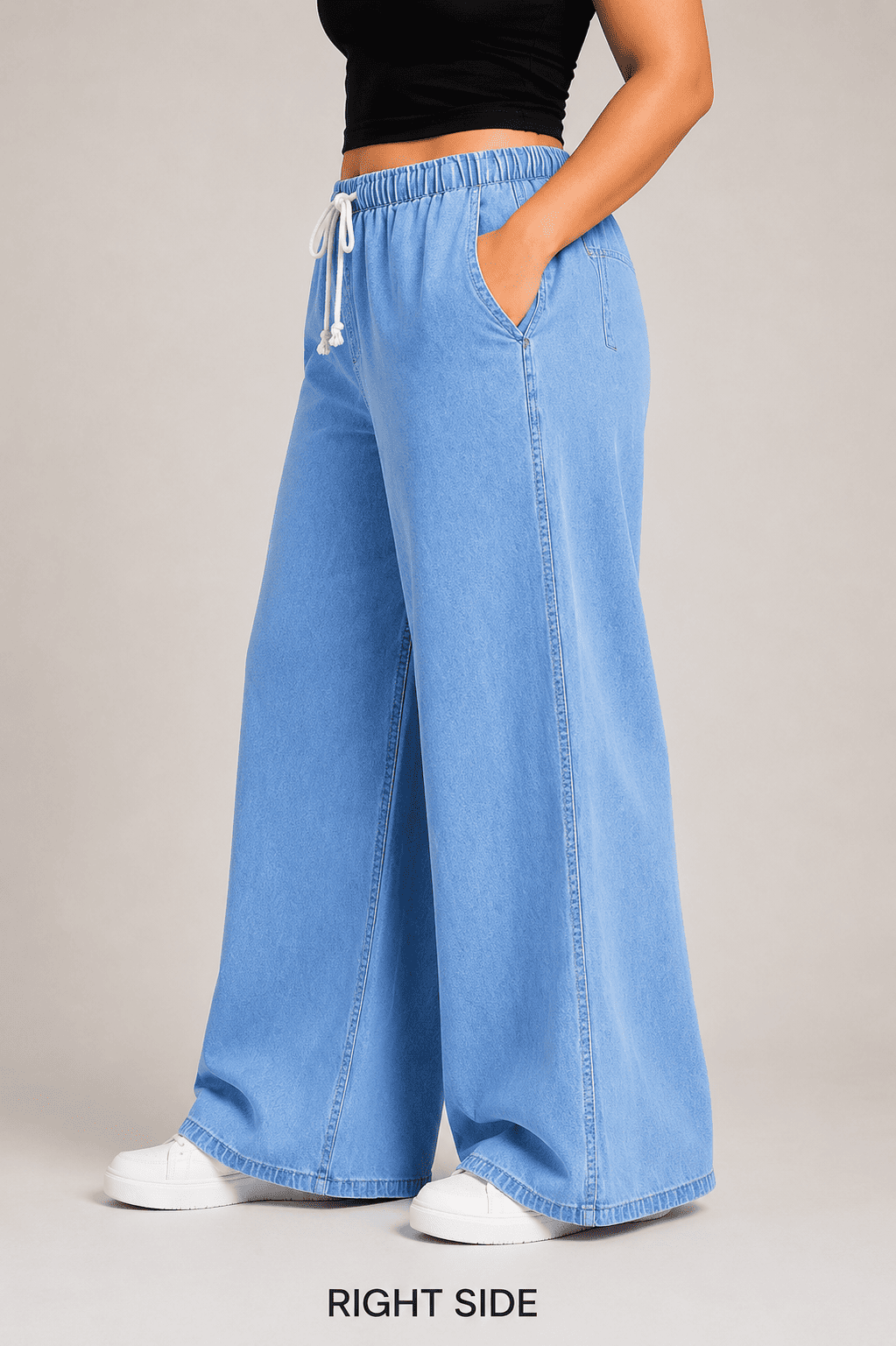 Women Wide Leg  Loose Denim Jeans