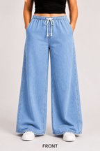 Women Wide Leg  Loose Denim Jeans