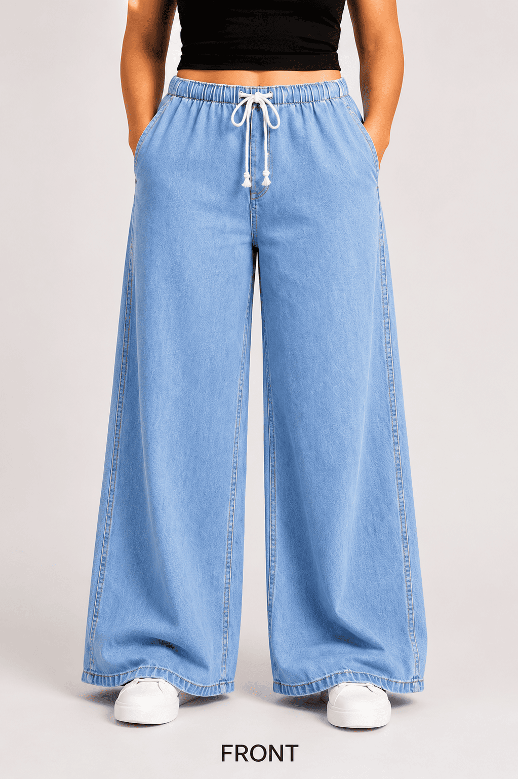Women Wide Leg  Loose Denim Jeans