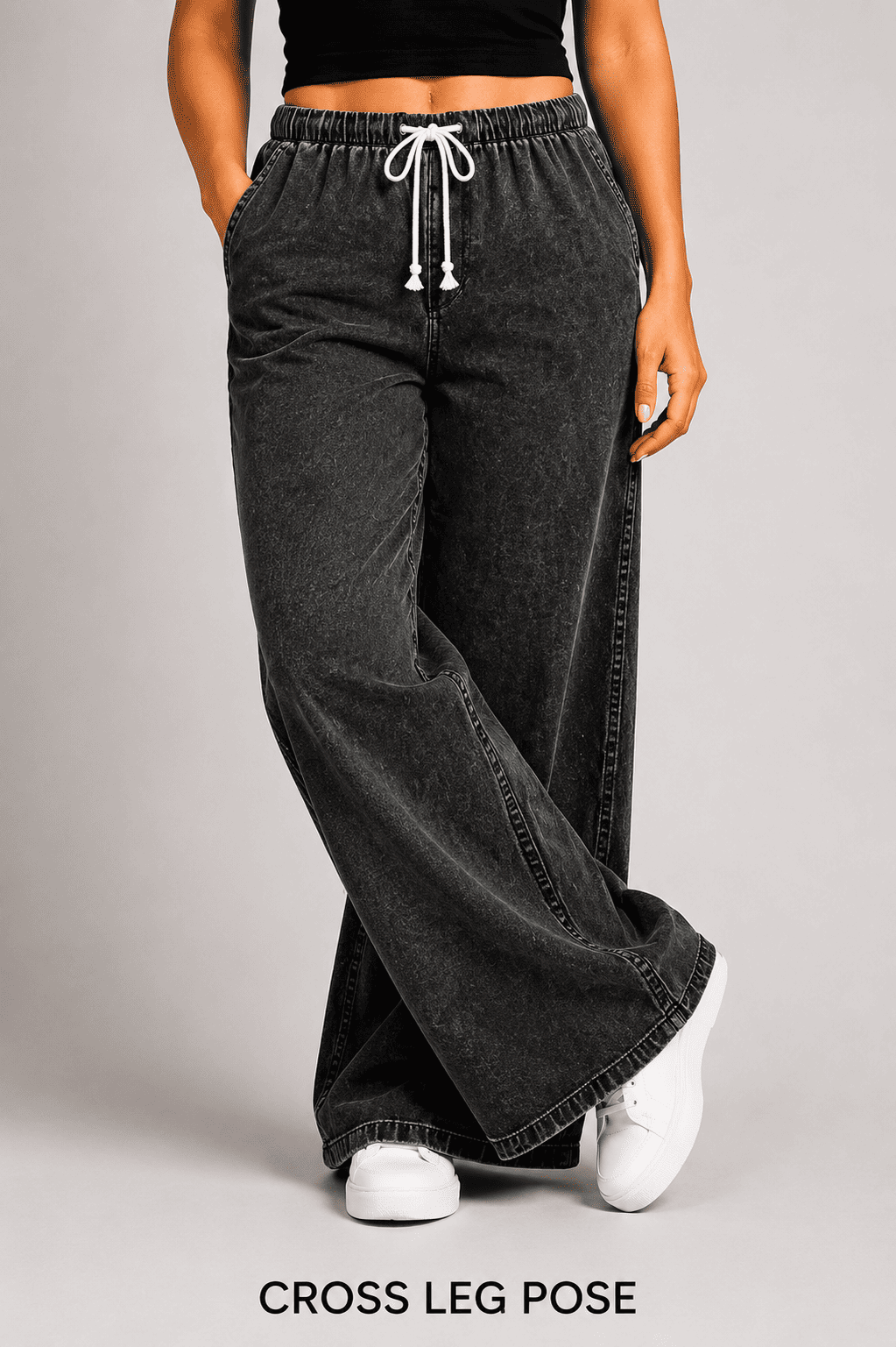 Women Wide Leg Loose Denim Jeans