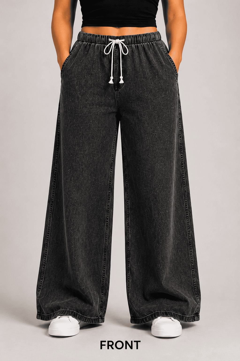 Women Wide Leg Loose Denim Jeans
