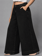 Women Wide Leg Denim Palazzo Jeans