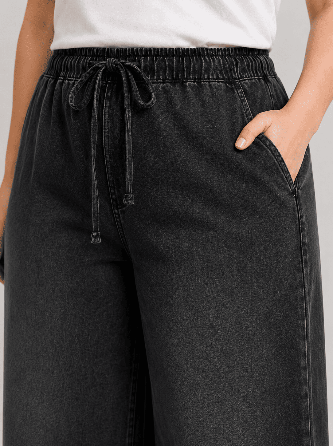Women Solid Wide Leg Palazzo Pants