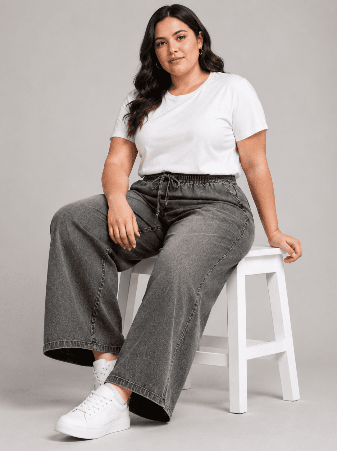 Women Solid Wide Leg Palazzo Pants