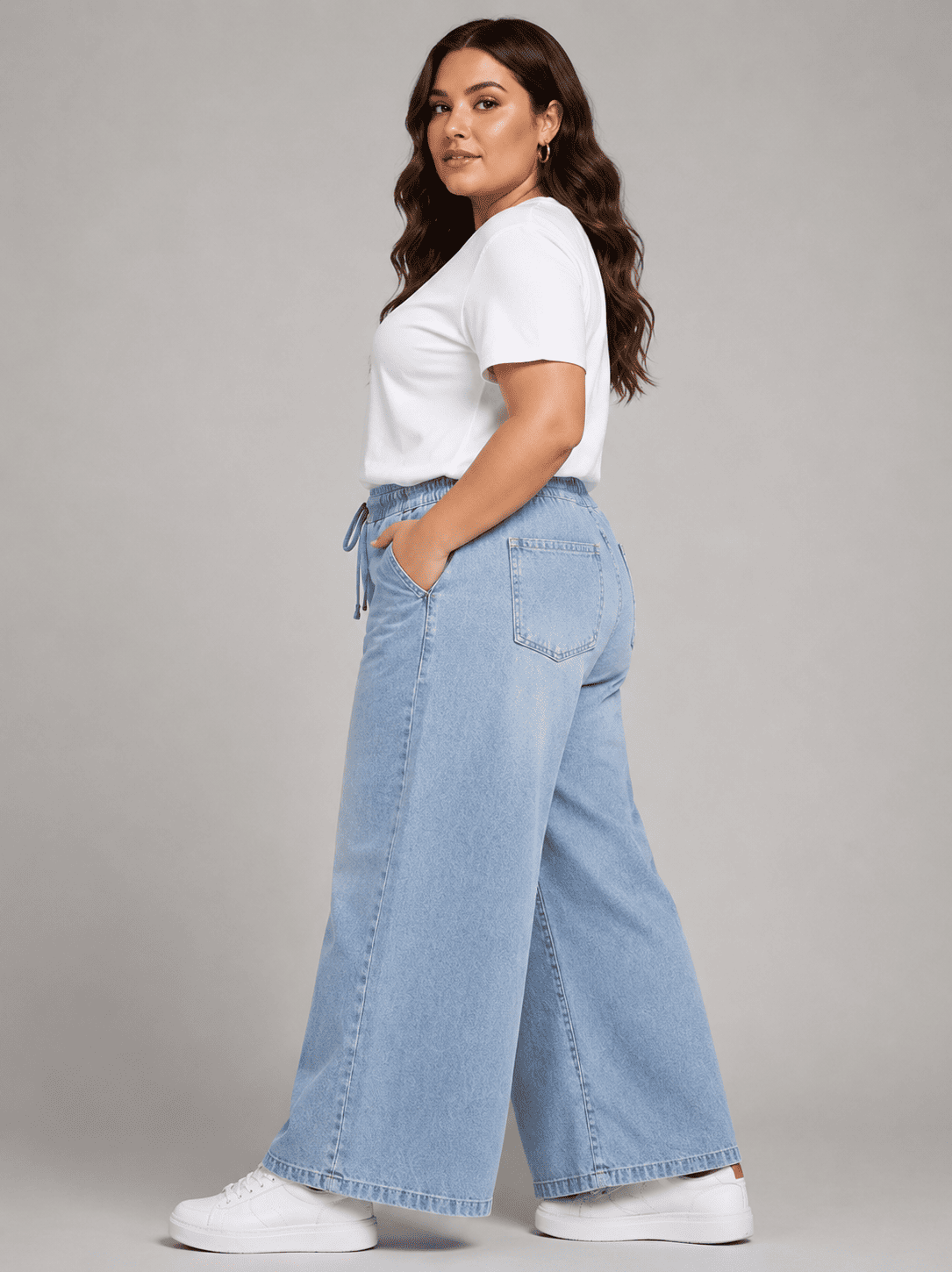 Women Solid Wide Leg Palazzo Pants