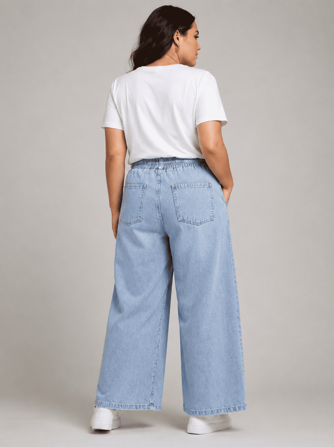 Women Solid Wide Leg Palazzo Pants