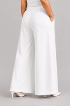 Women Solid Wide Leg Palazzo