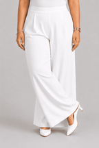Women Solid Wide Leg Palazzo