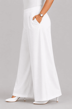 Women Solid Wide Leg Palazzo