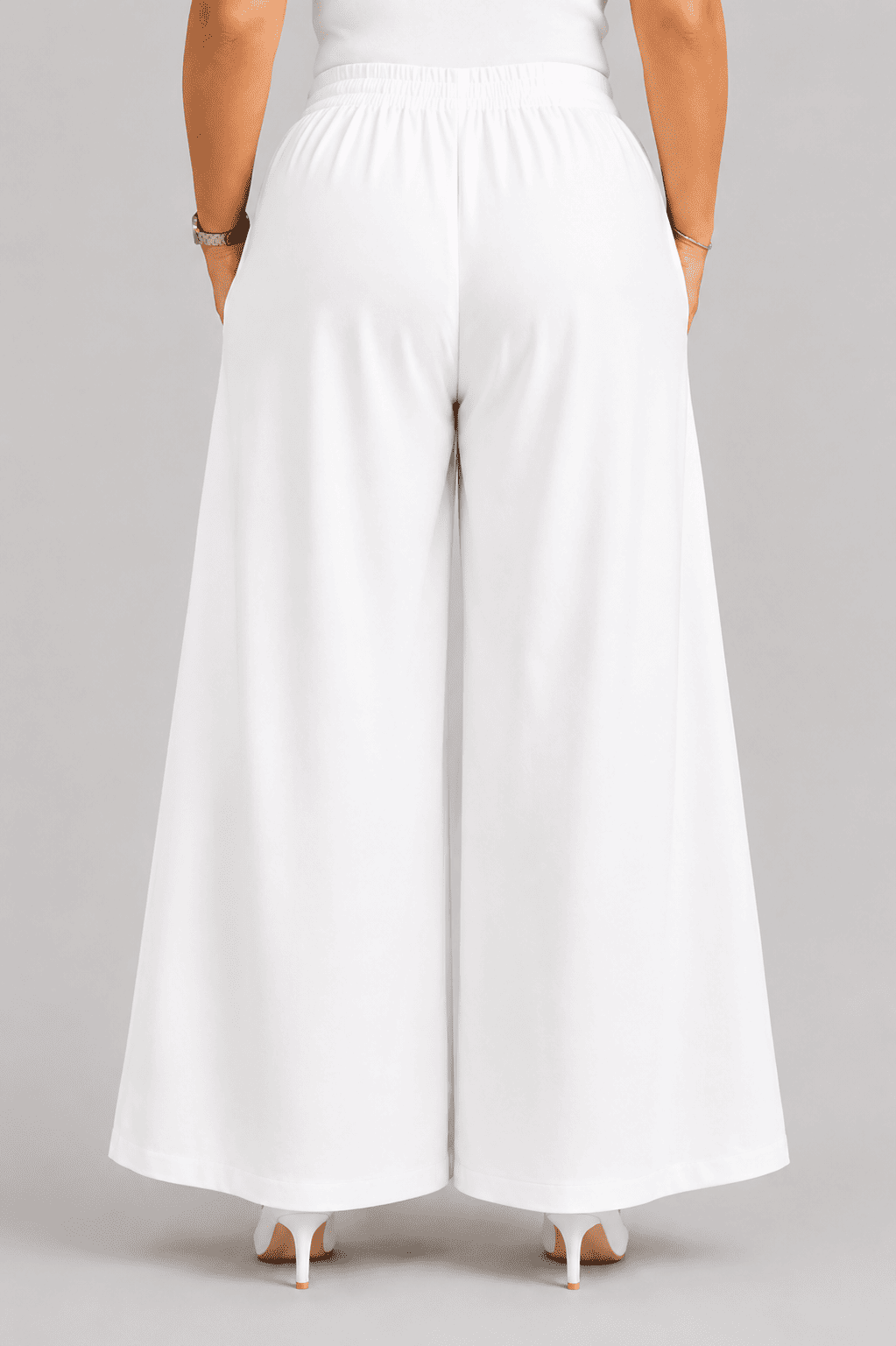 Women Solid Wide Leg Palazzo Pants