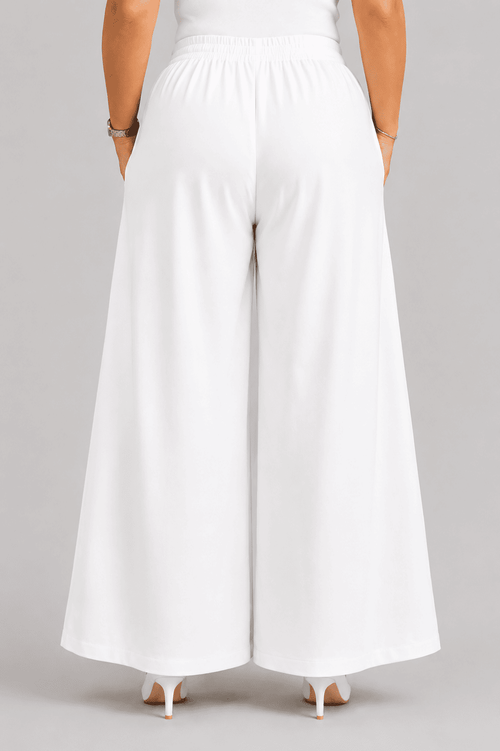 Women Solid Wide Leg Palazzo Pants