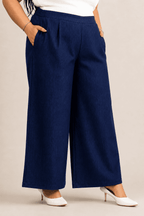 Women Wide Leg Denim Palazzo