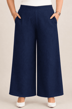 Women Wide Leg Denim Palazzo