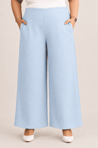 Women Wide Leg Denim Palazzo Pant