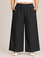 Women Wide Leg Denim Palazzo Pant