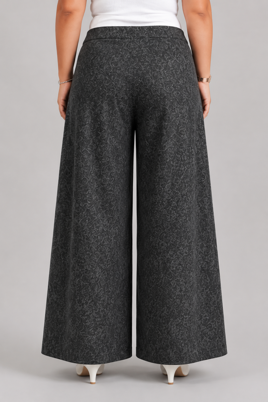 Women Solid Wide Leg Palazzo Pants