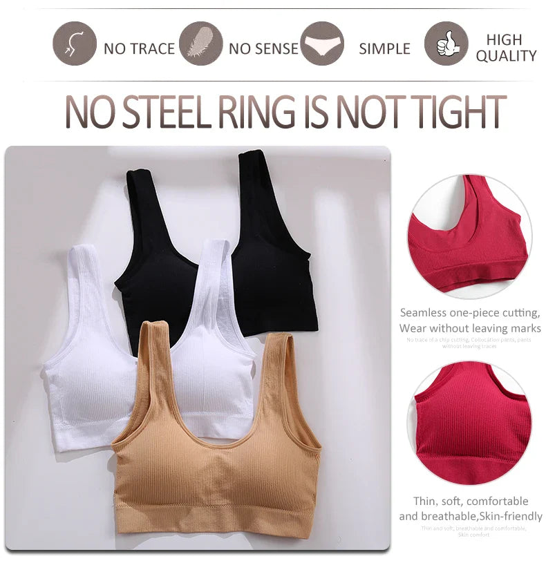 Women Sexy Removable Padded Tops Seamless Underwear [S708]