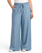 Women Blue Solid Wide  Palazzo Pants | WFPB