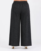 Women Black Solid Wide  Palazzo Pants | WFPP