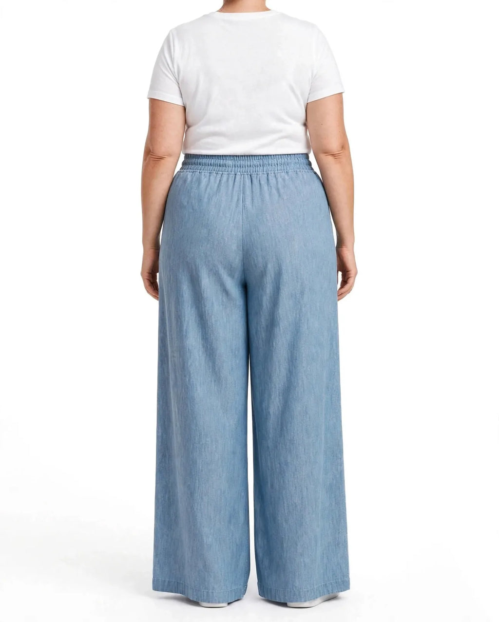 Women Blue Solid Wide  Palazzo Pants | WFPB