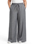 Women Grey Solid Wide  Palazzo Pants | WFPG