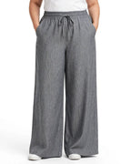 Women Grey Solid Wide  Palazzo Pants | WFPG