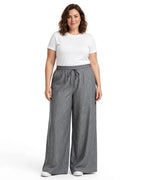 Women Grey Solid Wide  Palazzo Pants | WFPG