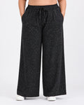 Women Black Solid Wide  Palazzo Pants | WFPP