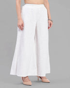 High-Rise Wide Leg Elasticated Denim Palazzo Jeans