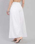 High-Rise Wide Leg Elasticated Denim Palazzo Jeans