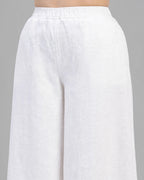High-Rise Wide Leg Elasticated Denim Palazzo Jeans