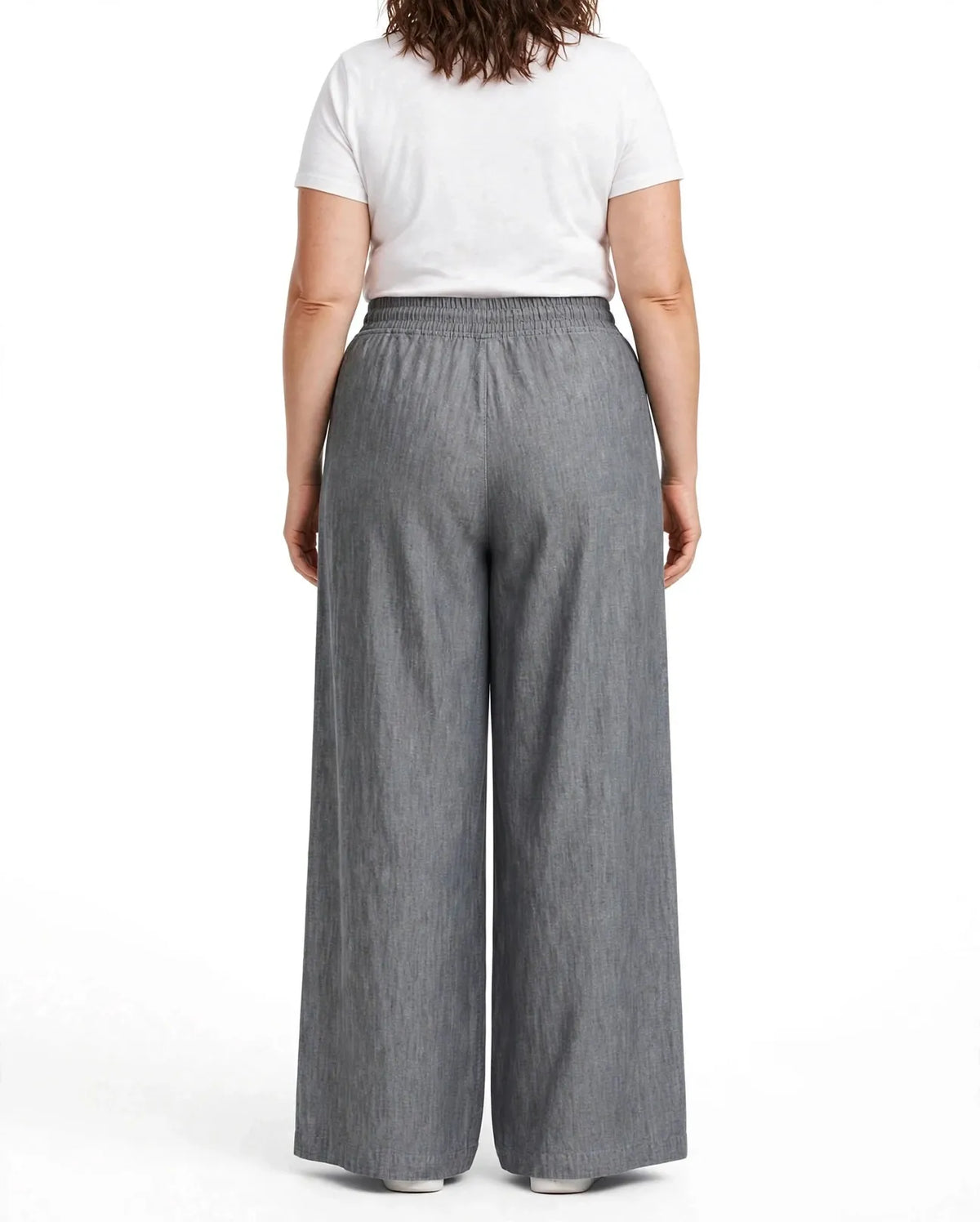 Women Grey Solid Wide  Palazzo Pants | WFPG