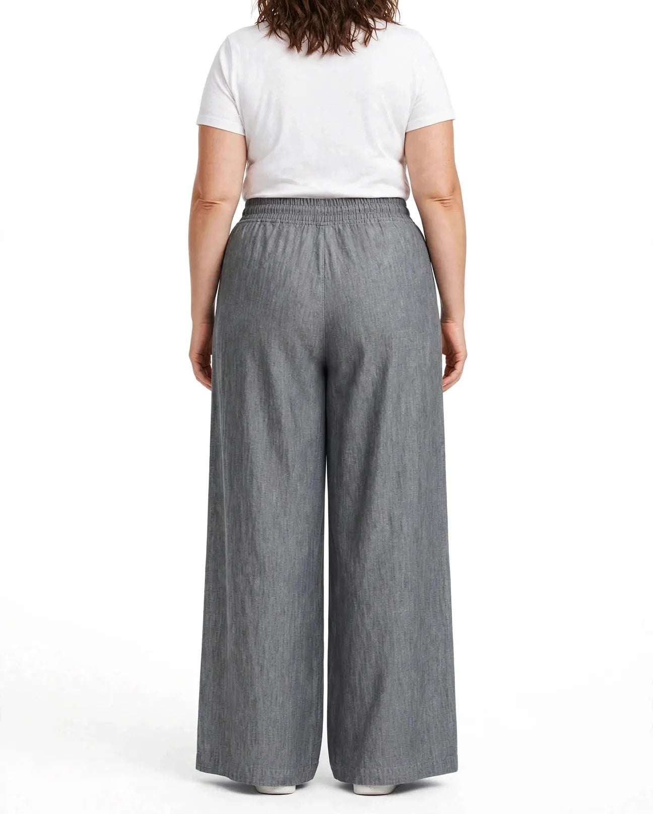 Women Grey Solid Wide  Palazzo Pants | WFPG